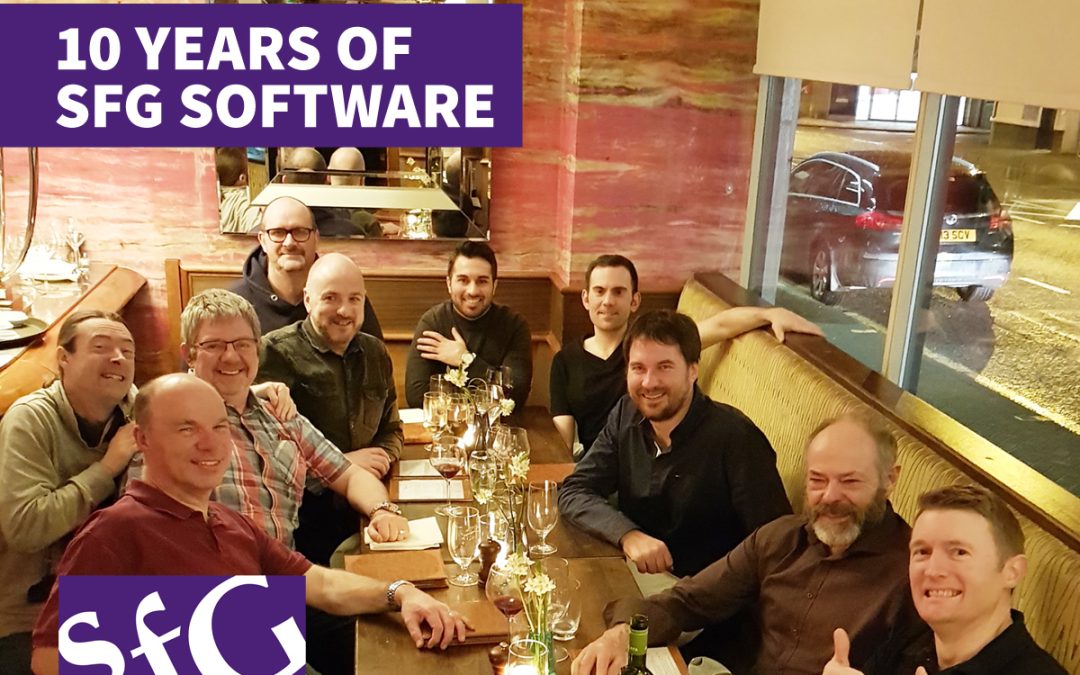 Celebrating 10 Years of sfG Software!